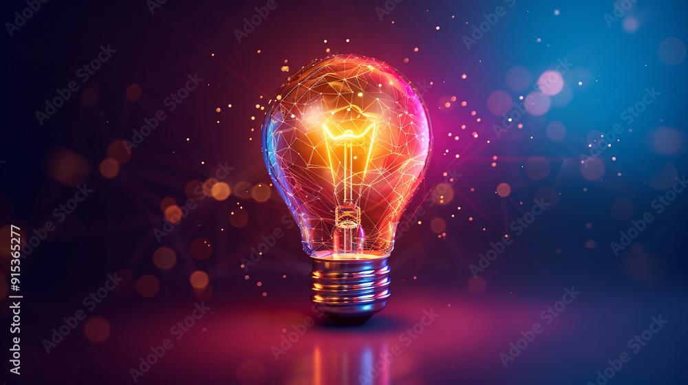 Aufkleber effective thinking solution concept light bulb icon with innovative idea. solution isolated symbol.
