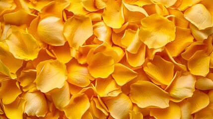 Top view of yellow rose petals. Mother's Day or Valentine's background.