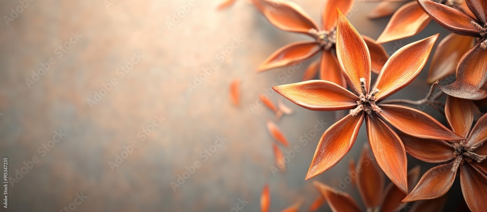 Poster star anise. with copy space image. place for adding text or design