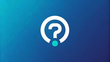 Question mark, faq Q & A , question bubble icon model asking solution logo information	