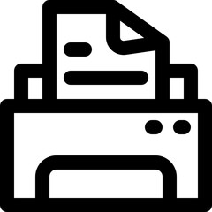 printer icon. vector line icon for your website, mobile, presentation, and logo design.