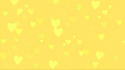 Yellow hearts background wallpaper 