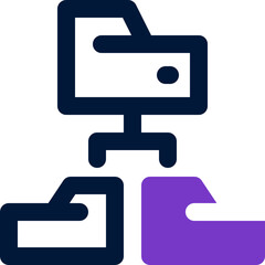 folder management icon. vector dual tone icon for your website, mobile, presentation, and logo design.