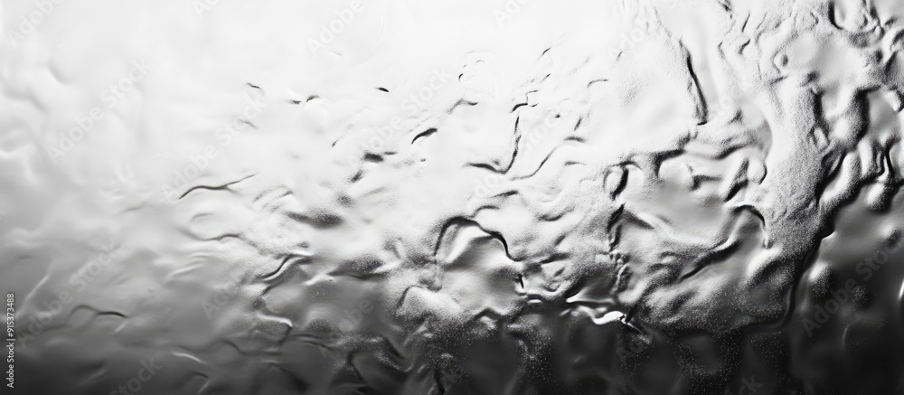 Poster texture of glass soiled wall black and white abstract backdrop intriguing and unique. with copy spac
