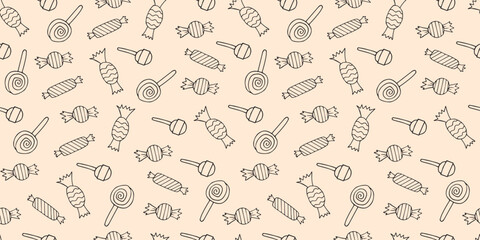 sweets. candy. chocolate. terrible. holiday. Halloween. October 31st. vector. seamless pattern. the pattern. seamless. pattern. bat. scary stories. lines. ghost. A terrible holiday. spider. postcard