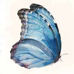 Close-up of a Blue Morpho Butterfly Wing.