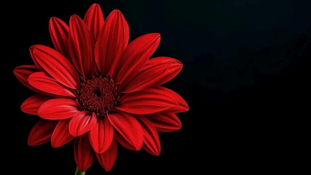 red gerber daisy