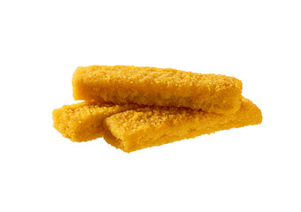Fish finger or stick isolated .