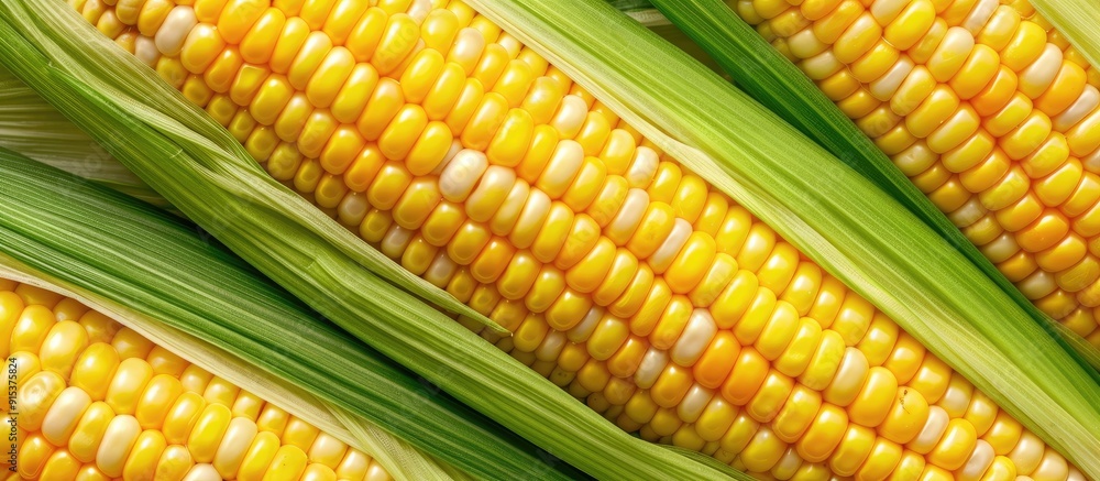 Poster plate filled with corn kernels on a colored background. with copy space image. place for adding text