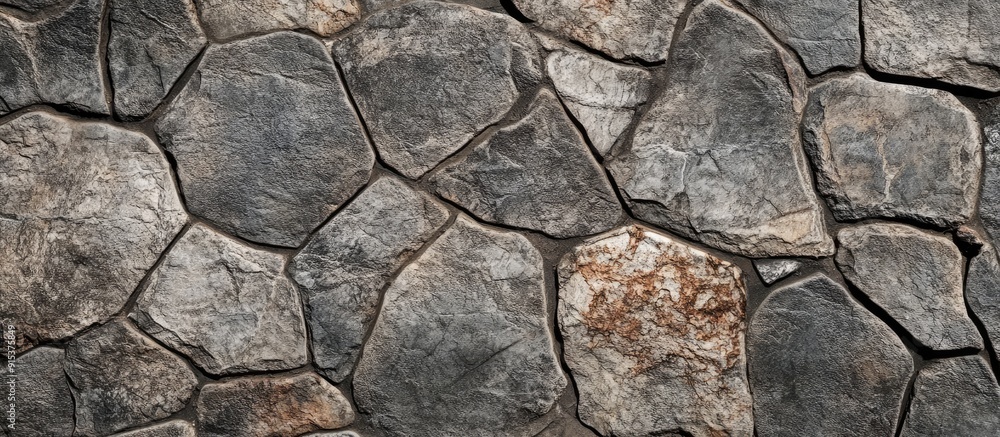 Leinwandbilder Tile pattern with a stone texture Design concept for a background. with copy space image. Place for adding text or design