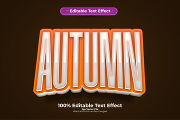 autumn editable text effect in modern trend style