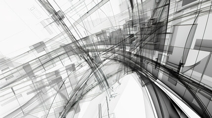 The Fascinating World of Abstract Architectural Drawings: A Blend of Creativity and Innovation. Showcasing Unconventional Designs and Inspiring Spatial Concepts.