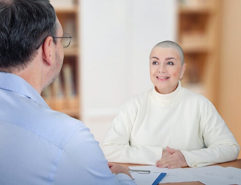 Radiant Cancer Survivor Shares Optimism and Gratitude with Psychologist for Supporting Her Mental Health Journey.