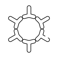 varicella zoster virus line icon vector. varicella zoster virus sign. isolated contour symbol black illustration