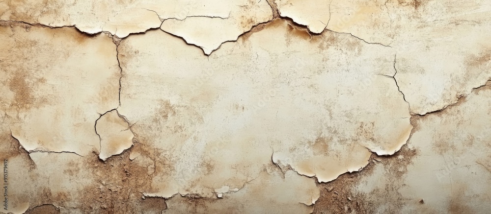 Poster Cracks and stains on a retro textured backdrop. with copy space image. Place for adding text or design