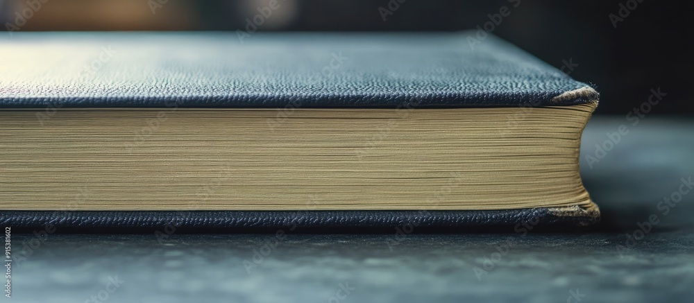 Poster Book edges with specific focus. with copy space image. Place for adding text or design