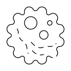 zika virus line icon vector. zika virus sign. isolated contour symbol black illustration