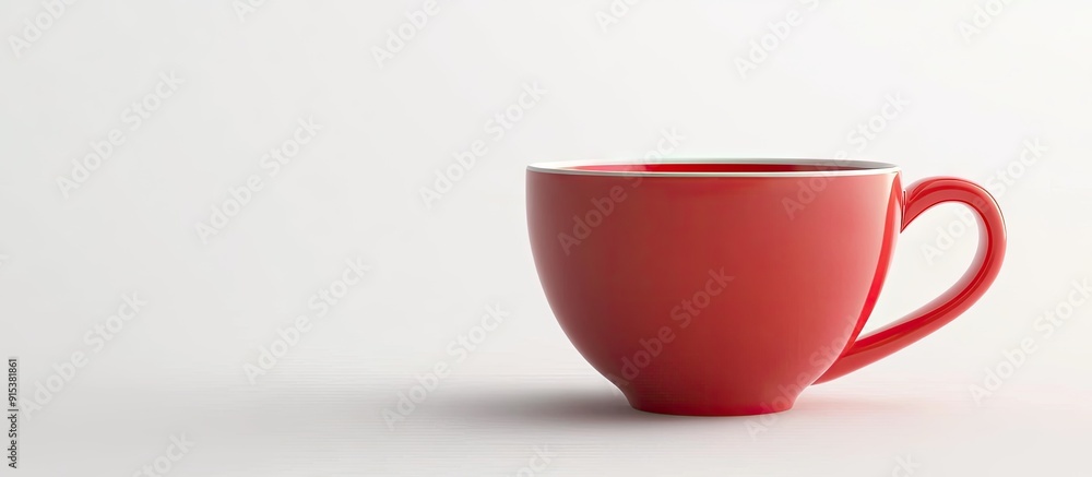 Aufkleber Cup isolated against a white background. with copy space image. Place for adding text or design