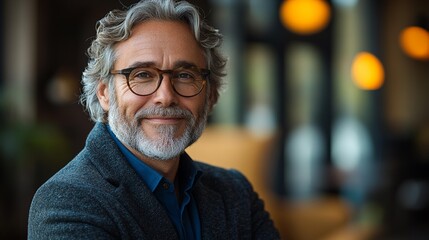 Fototapeta premium Various depictions of senior businessmen smiling in modern offices, showcasing confidence and professionalism, isolated on transparent background, Generative AI