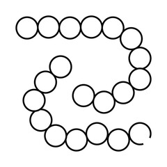 bacillus anthracis line icon vector. bacillus anthracis sign. isolated contour symbol black illustration