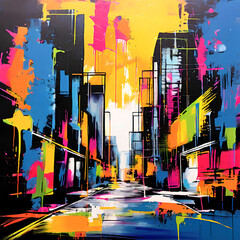 A-vibrant abstract artwork