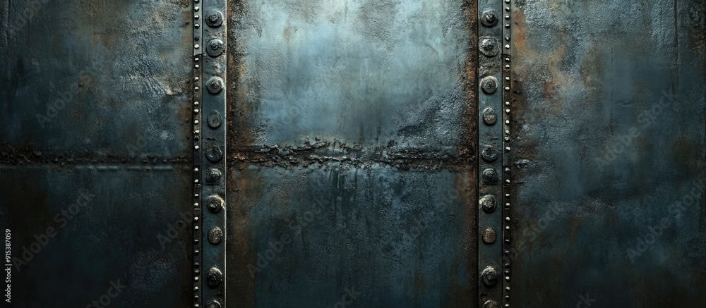 Aufkleber aged metal wall. with copy space image. place for adding text or design