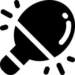 ping pong icon. vector glyph icon for your website, mobile, presentation, and logo design.