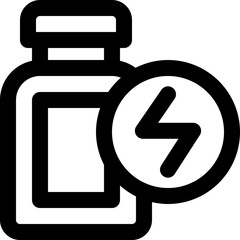 protein icon. vector line icon for your website, mobile, presentation, and logo design.