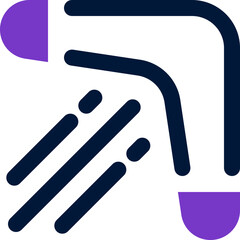 boomerang icon. vector dual tone icon for your website, mobile, presentation, and logo design.