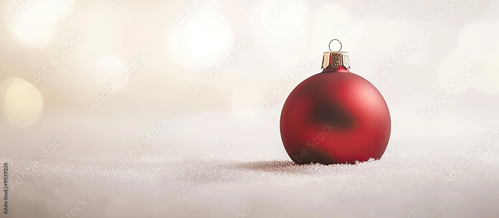 Aufkleber christmas ornament against a light background. with copy space image. place for adding text or desig