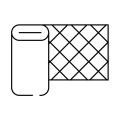 layer waterproof line icon vector. layer waterproof sign. isolated contour symbol black illustration