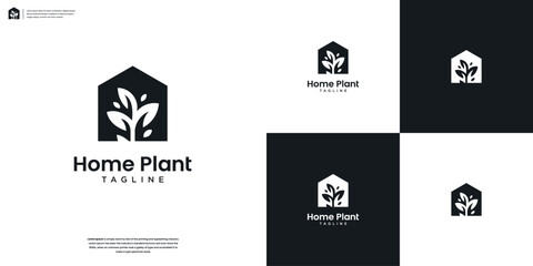 Beauty Nature Home Real Estate Architect Construction Logo Design Template