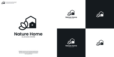 Beauty Nature Home Real Estate Architect Construction Logo Design Inspiration