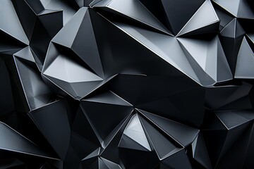 Fototapeta premium Abstract Black Geometric Background