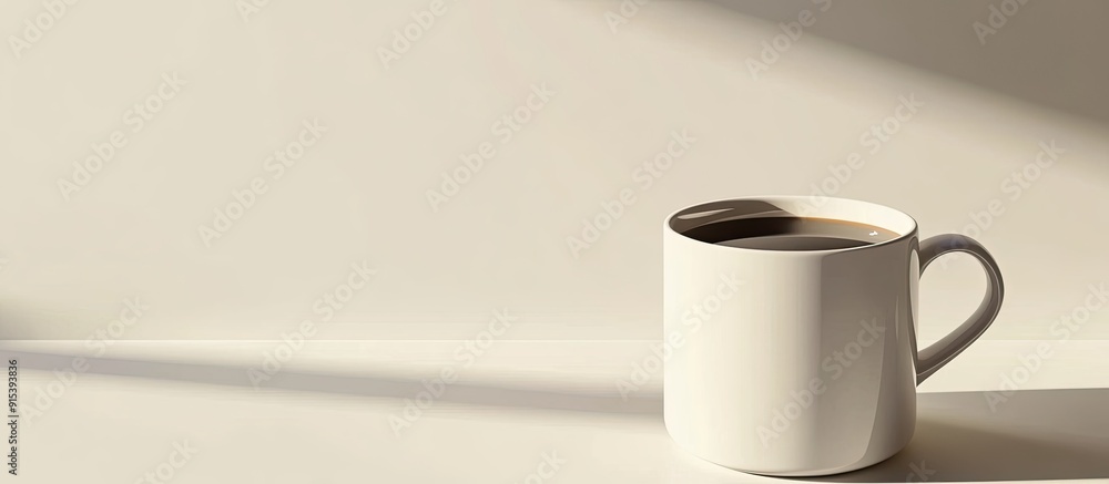 Leinwandbilder mug of coffee. with copy space image. place for adding text or design
