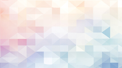 Fototapeta premium Collection of pastel-colored soft geometric shapes arranged in a seamless pattern