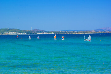 Fototapeta premium beautiful scene of beach in the summer