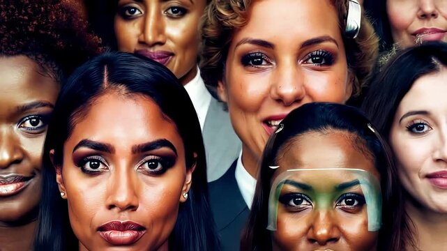 A makeup artist showcases intricate eye makeup techniques, highlighting colors and styles in a lively studio atmosphere during the afternoon