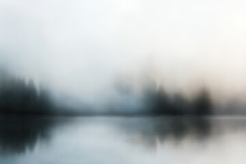 Fototapeta premium fog on the river