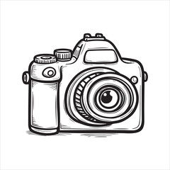 Happy Photography Day Camera Vector Illustration