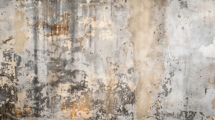 Obraz premium Old stylish plaster wall with peeling colored putty, abstract colored background with muted colors