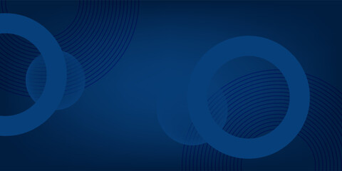 Simple minimal 3d dark blue abstract business presentation background with light stripes and overlap layers.