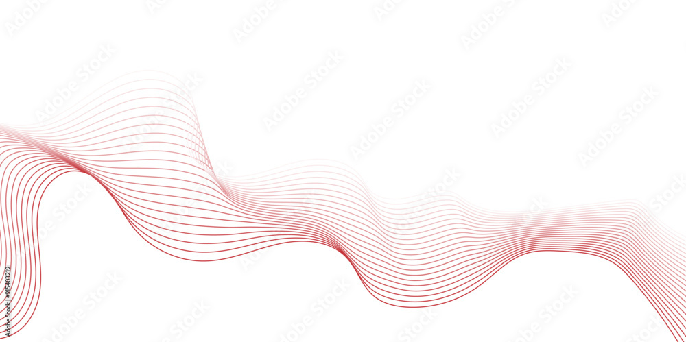 Poster curved wavy lines tech futuristic motion background. abstract wave element for design. lines abstrac