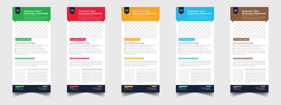 Rollup Technical Data Sheet layout template. Roll up modern Dl product catalog design template, Minimalist product brochure template design, corporate flyer, business flyer, DL flyer, Rollup design