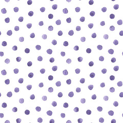 Abstract watercolor polka dots confetti background