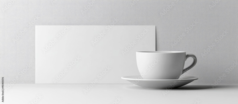 Aufkleber White Paper. with copy space image. Place for adding text or design