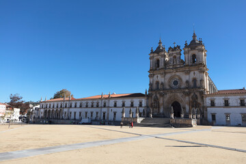 Fototapeta premium Portugal Coimbra Alcobaça Monastery on a sunny autumn day