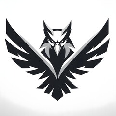 Obraz premium black and white eagle