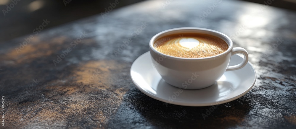 Poster A cup of coffee Beverage Focused selection. with copy space image. Place for adding text or design