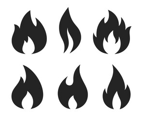 fire icon vector. symbol, sign.